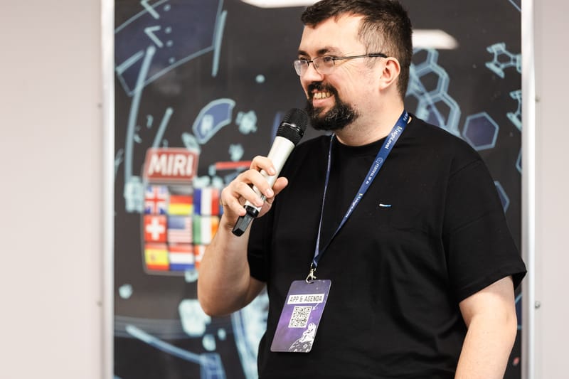 A speaker taking questions at Festival of AI 2026